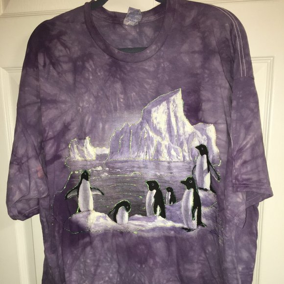 The Mountain 1X Penguin Sparkled T Shirt 1X - Picture 2 of 7